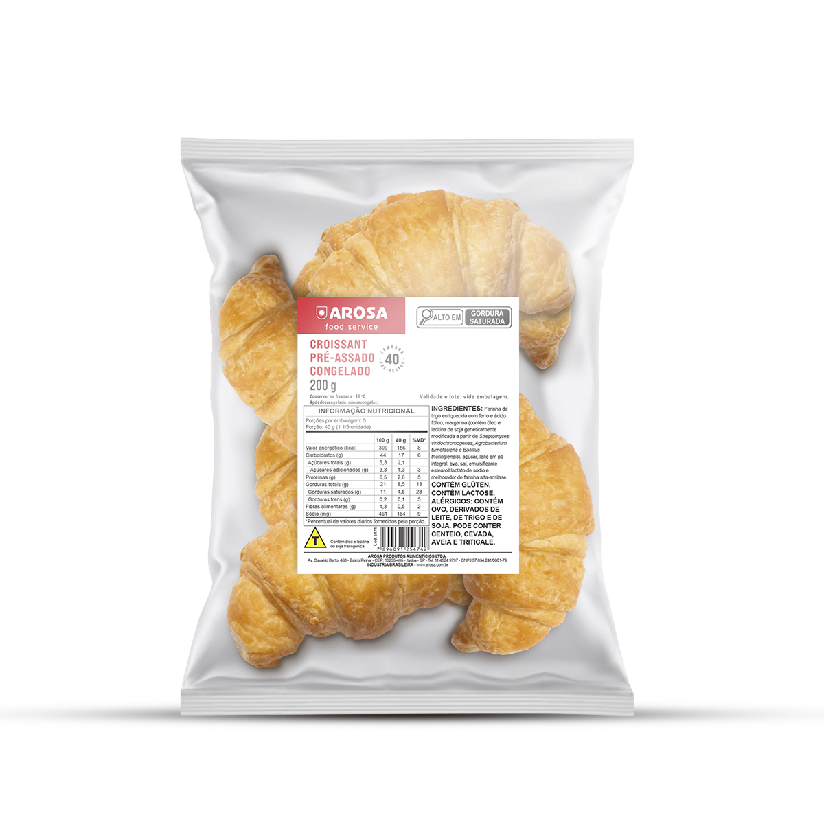 imagem do produto    Croissant Pré-Assado Congelado - Nº 40