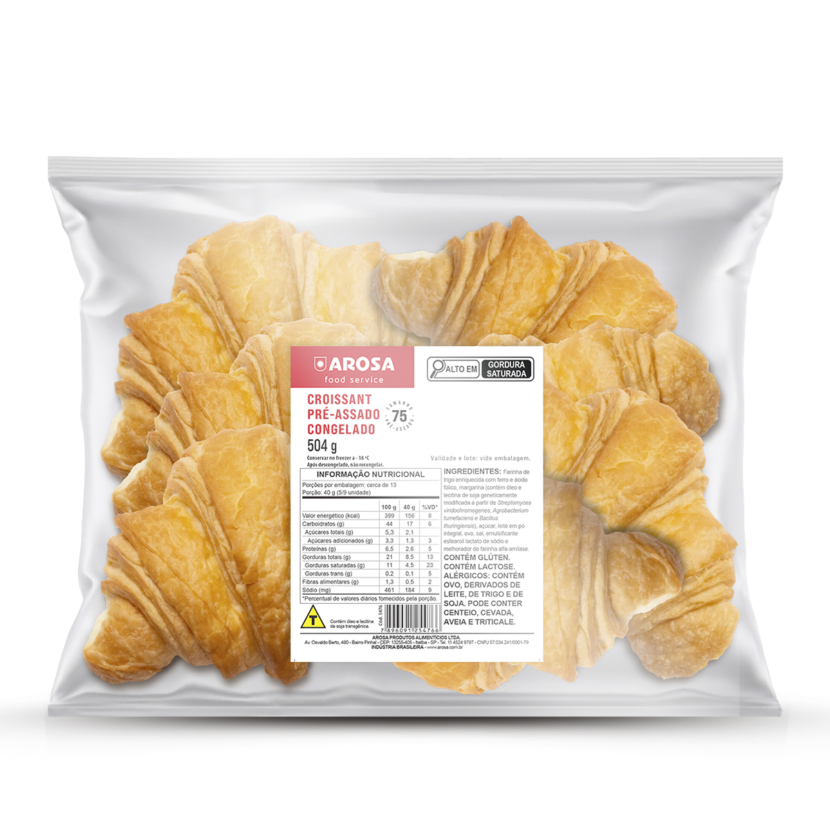 imagem do produto Croissant Pré-Assado Congelado - Nº 75